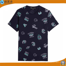 Wholesale Men Round Neck T-Shirts Fashion Printed Cotton T-Shirts